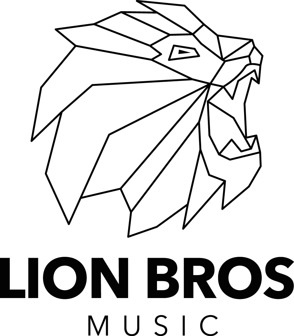 lion bros music logo black wien